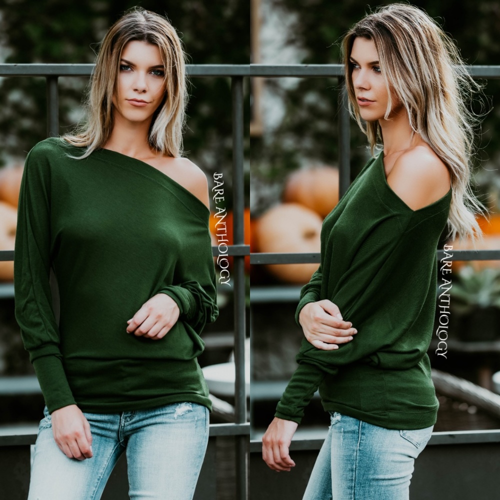 Dolman Sleeve Hacci Knit Top - Picture 1 of 2